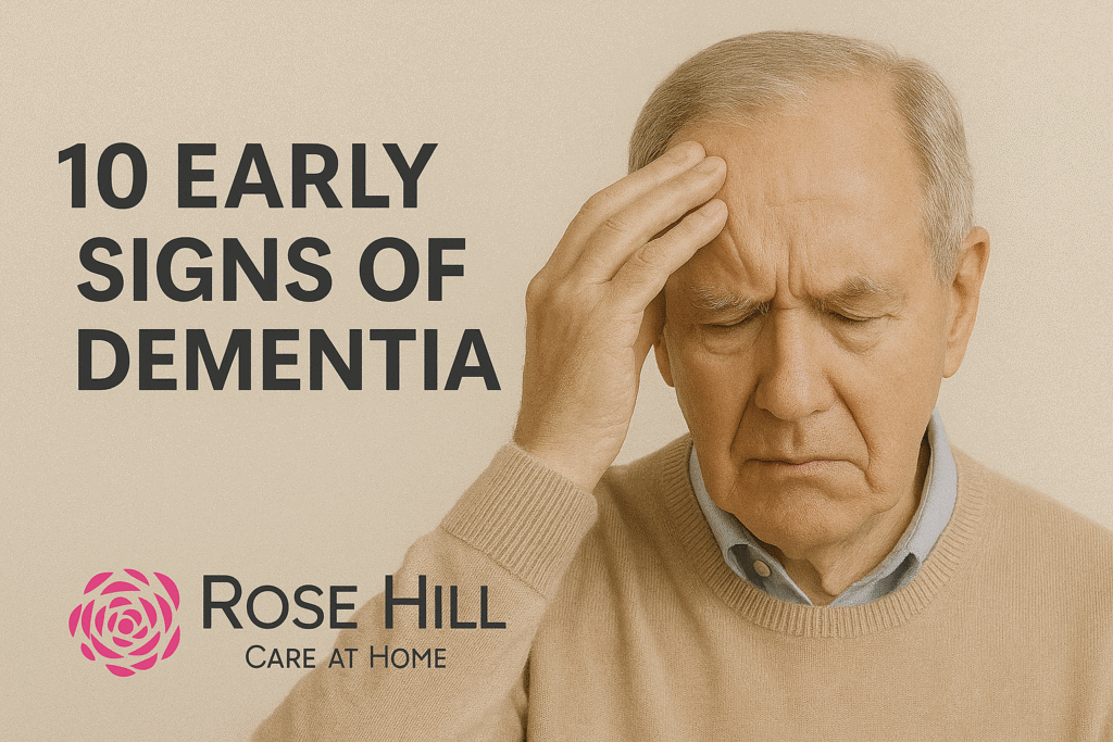 elderly person showing early signs of dementia