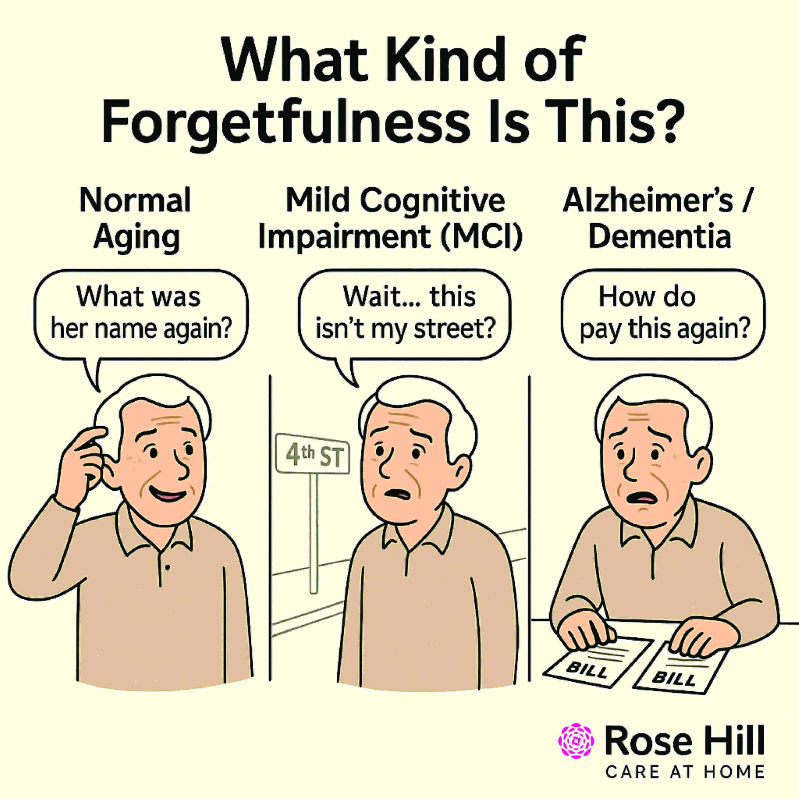 Alzheimer’s vs Dementia vs Normal Aging: Key Differences - RoseHill Care